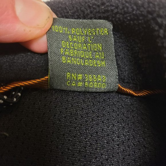 Timberland Fleece Jacket Full Zip Black Men's XXL - Picture 14 of 14